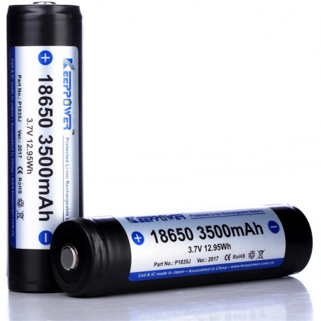 18650 KeepPower 3500mAh Protected Li-Ion batteri 3,7V
