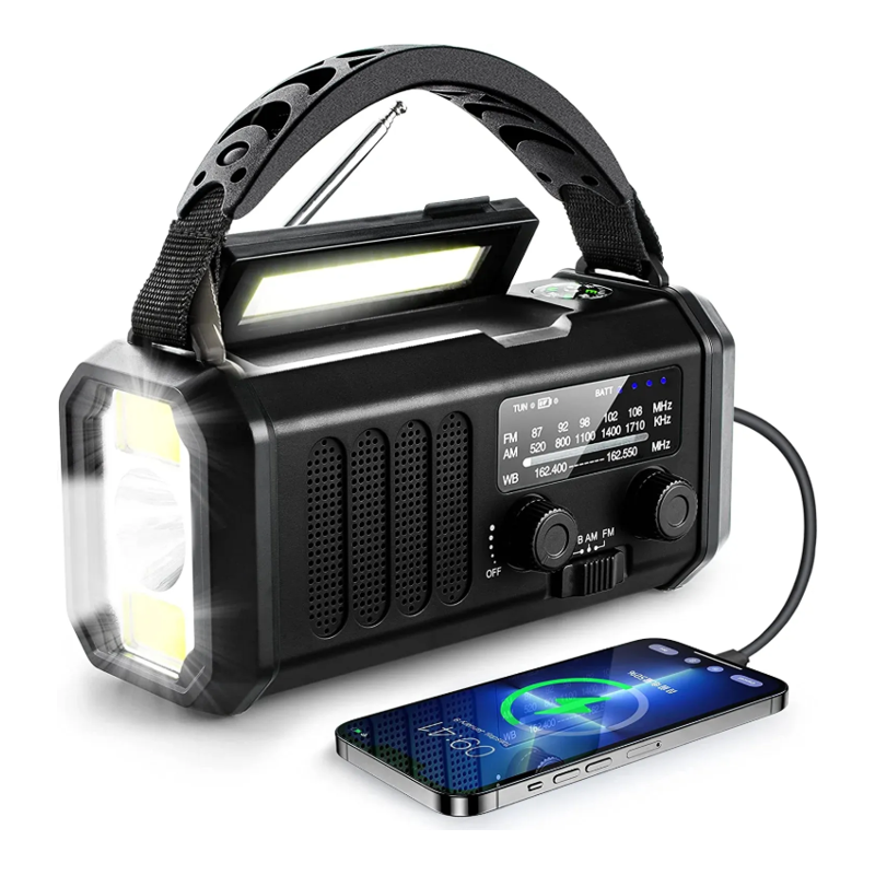 GLOBUZ - Emergency Radio with 10,000mAh Power Bank