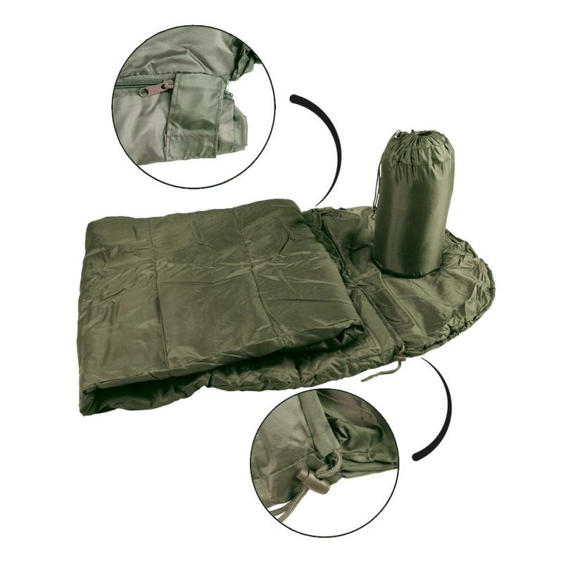 Mil-Tec - COMMANDO Sovepose (1°C)  Oliven grøn | 3-Sæson