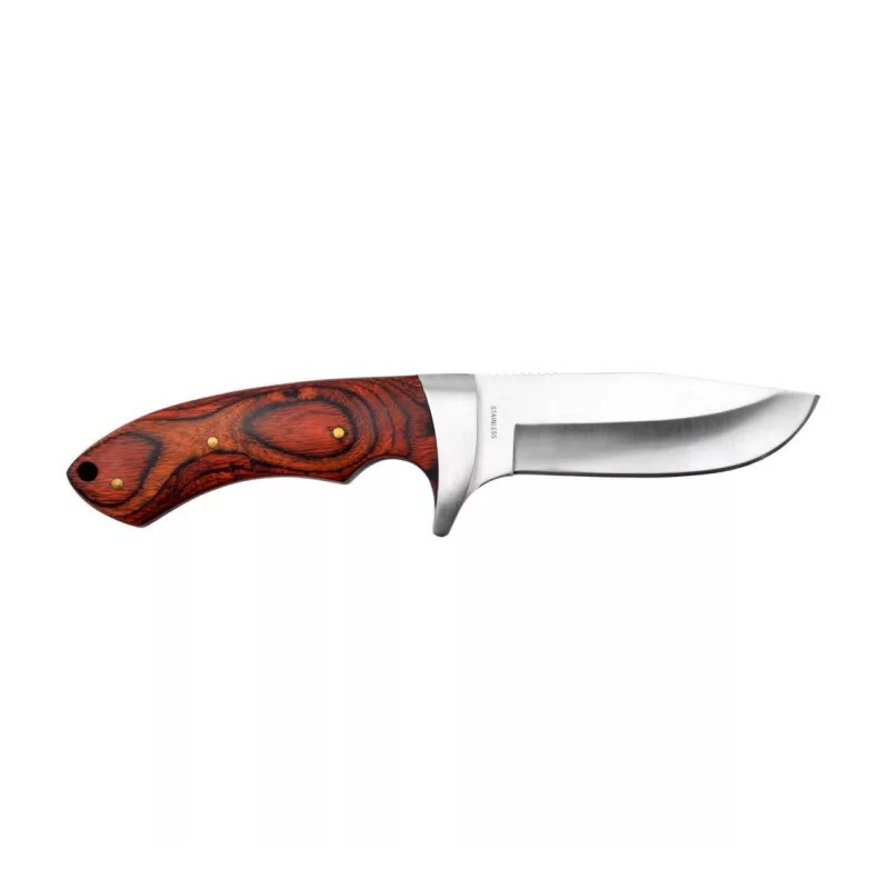 Mil-Tec Hunting Knife med Træhåndtag | Fastbladet Outdoor & Jagtkniv