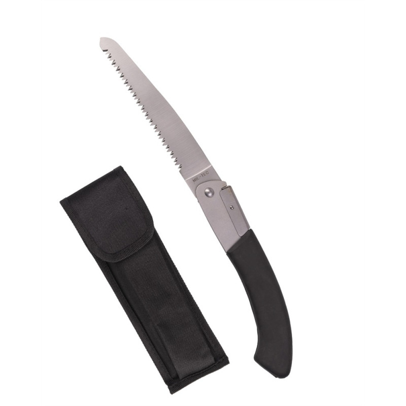 Mil-Tec Foldesav Sort | Kompakt Outdoor Sav med XT-Tænder