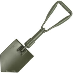 Mil-Tec BW Foldespade Olive | Sammenfoldelig Militær Feltspade med Etui