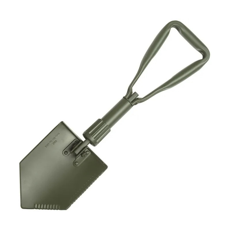 Mil-Tec BW Foldespade Olive | Sammenfoldelig Militær Feltspade med Etui