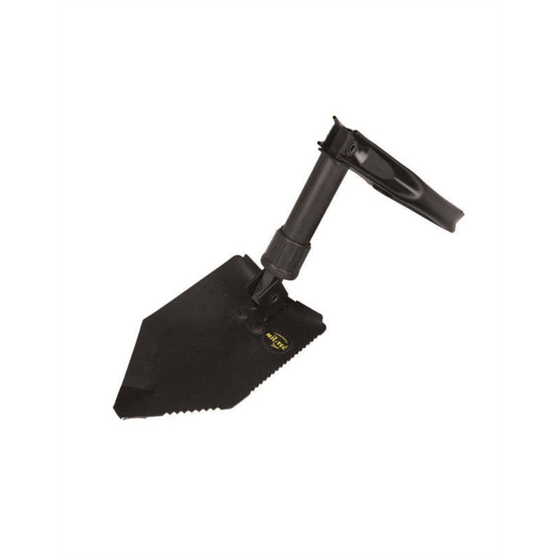 Mil-Tec BW Foldespade BLK | Sammenfoldelig Militær Feltspade med Etui