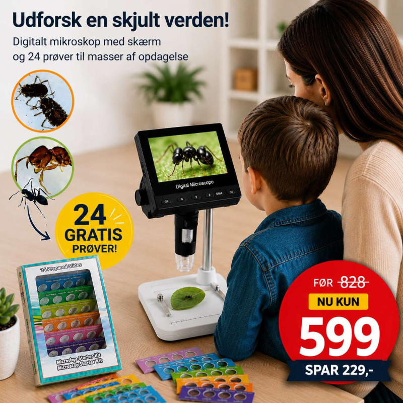 KAMPAGNE: Globuz - Digitalt mikroskop 50x-1000x