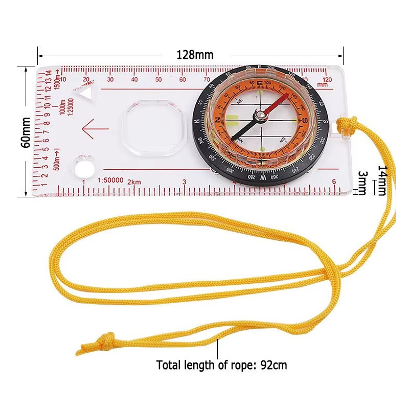 Kopia av Mil-Tec 10-i-1 Survival Kompas med LED & Ildstål