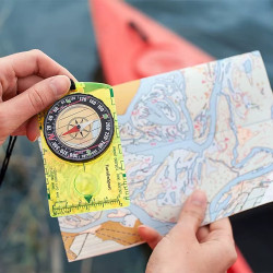 Kortkompas med Lup og Kortskala | Professionelt Orienteringskompas