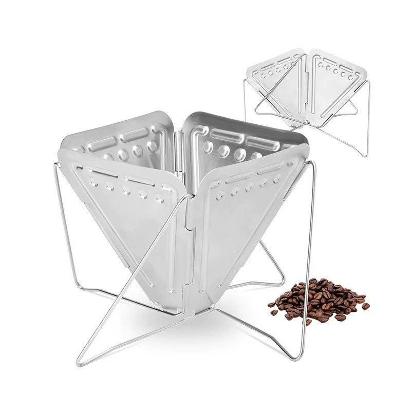 Sammenklappelig kaffefilterholder | Foldbar pour over kaffebrygger til camping