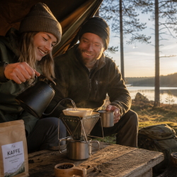 Sammenklappelig kaffefilterholder | Foldbar pour over kaffebrygger til camping