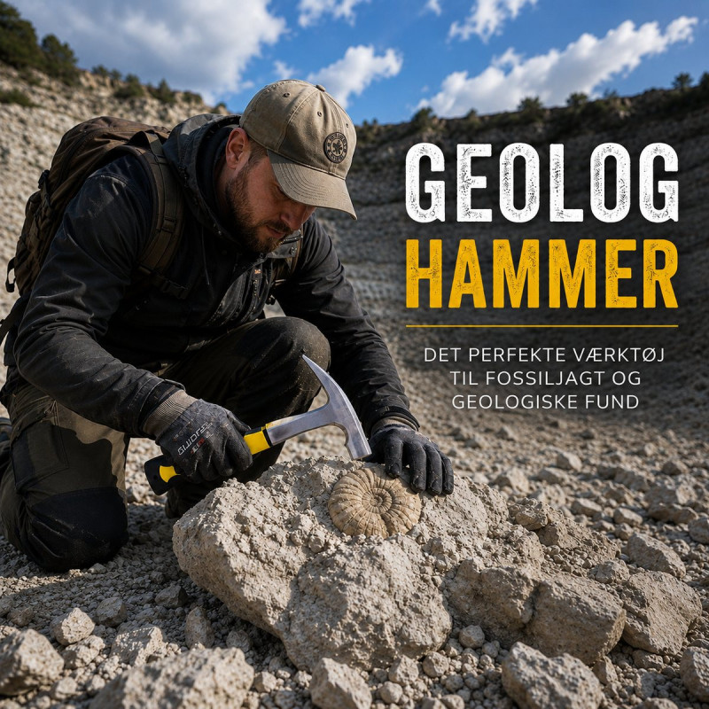 Fossiler, sten og krystaller | Geolog Hammer med spids ende