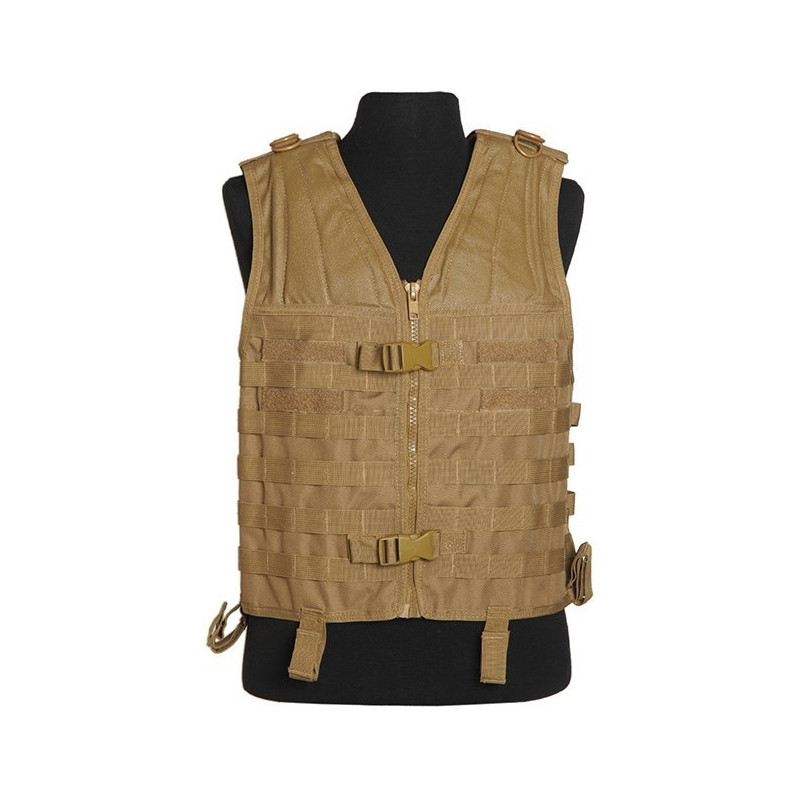 Mil-Tec MOLLE Carrier Vest Coyote | Modulær Taktisk Vest