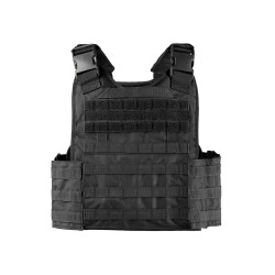 Mil-Tec Plate Carrier Vest Black | Taktisk MOLLE Vest