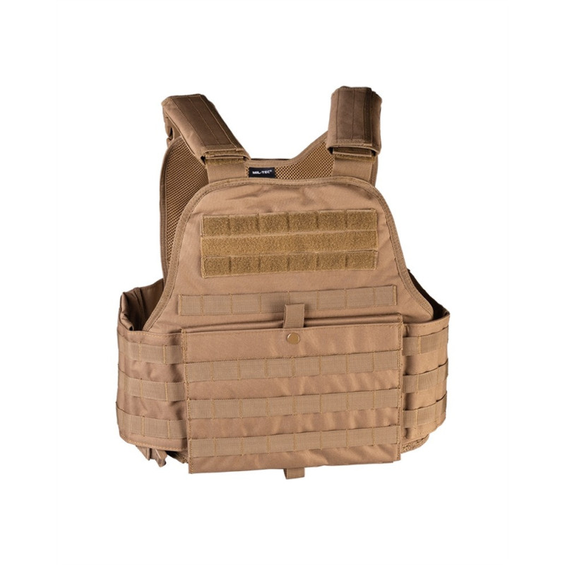 Mil-Tec Plate Carrier Vest Coyote | Taktisk MOLLE Vest