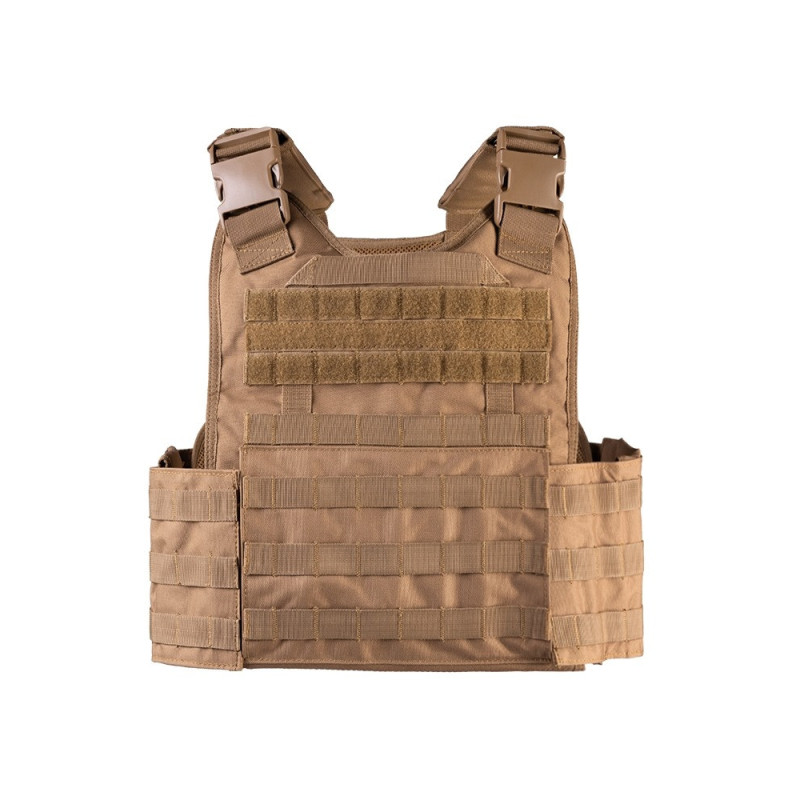Mil-Tec Plate Carrier Vest Coyote | Taktisk MOLLE Vest