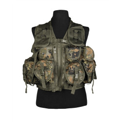 Mil-Tec 9 Pockets Tactical Vest Flecktarn | Taktisk Vest