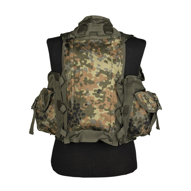 Mil-Tec 9 Pockets Tactical Vest Flecktarn | Taktisk Vest