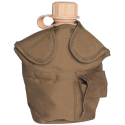 Mil-Tec US Style Feltflasketaske Coyote | MOLLE Canteen Pouch