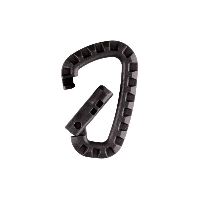 Mil-Tec ABS-karabinhager – 2 stk. sort