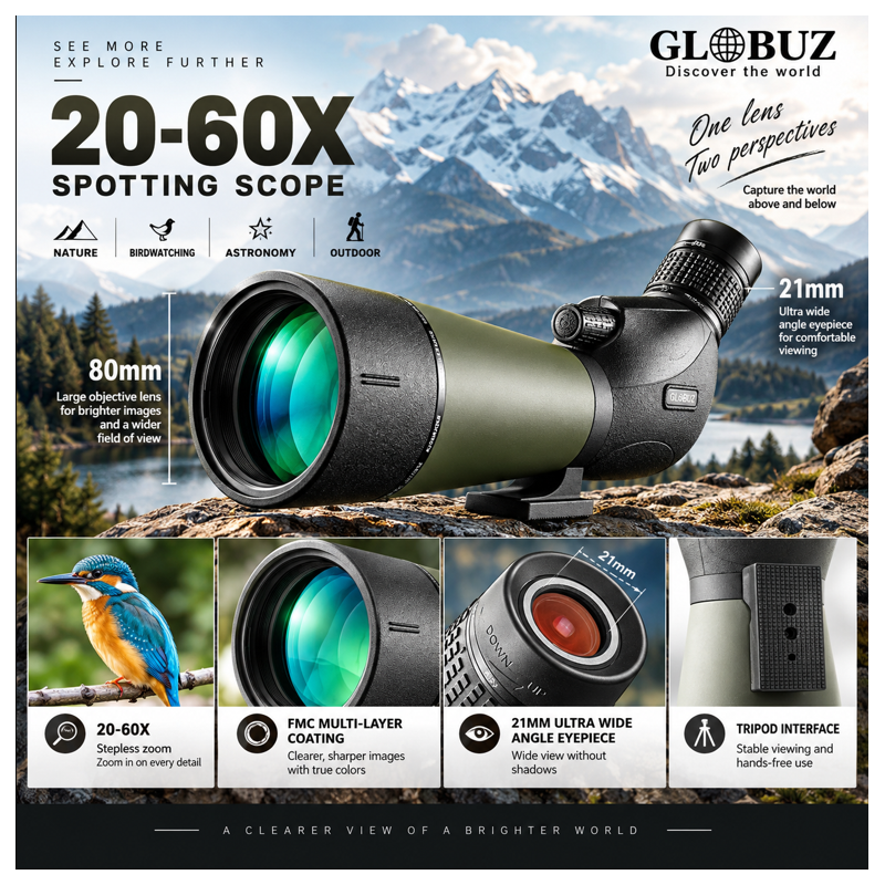 Kopia av Kopia av Globuz 20-60x60 Spotting Scope