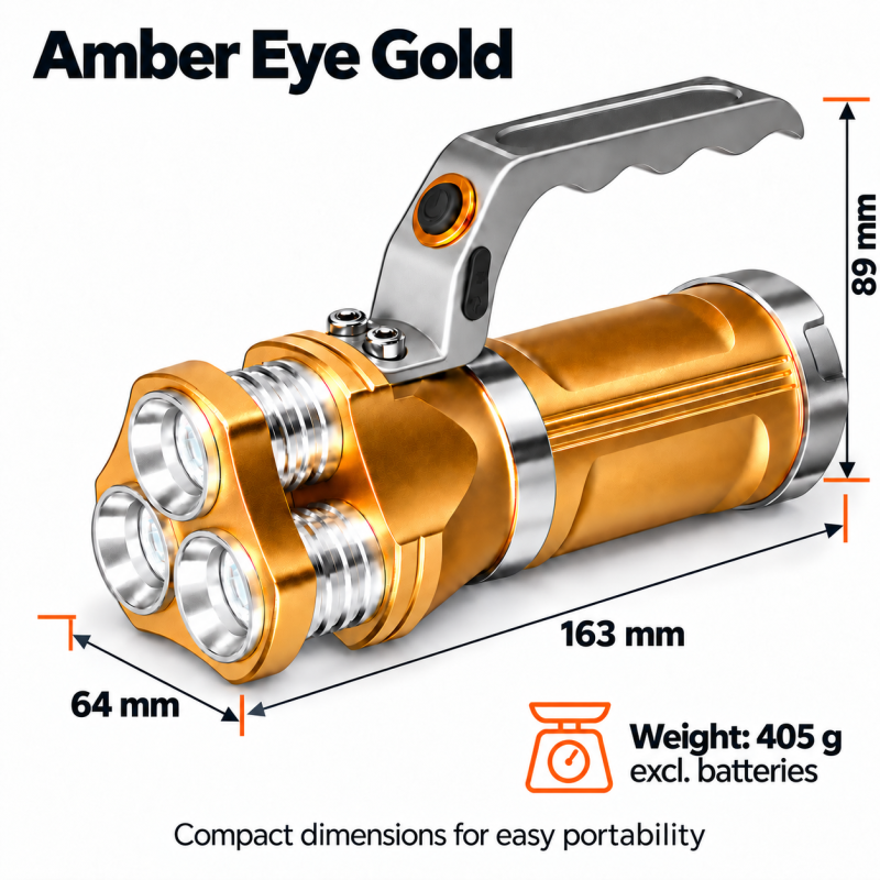 Ravlygte | DKs største udvalg | Amber Eye Gold 30W
