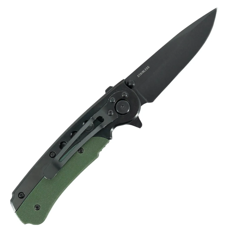 Mil-Tec Foldekniv 8,5 cm med Clip | G10
