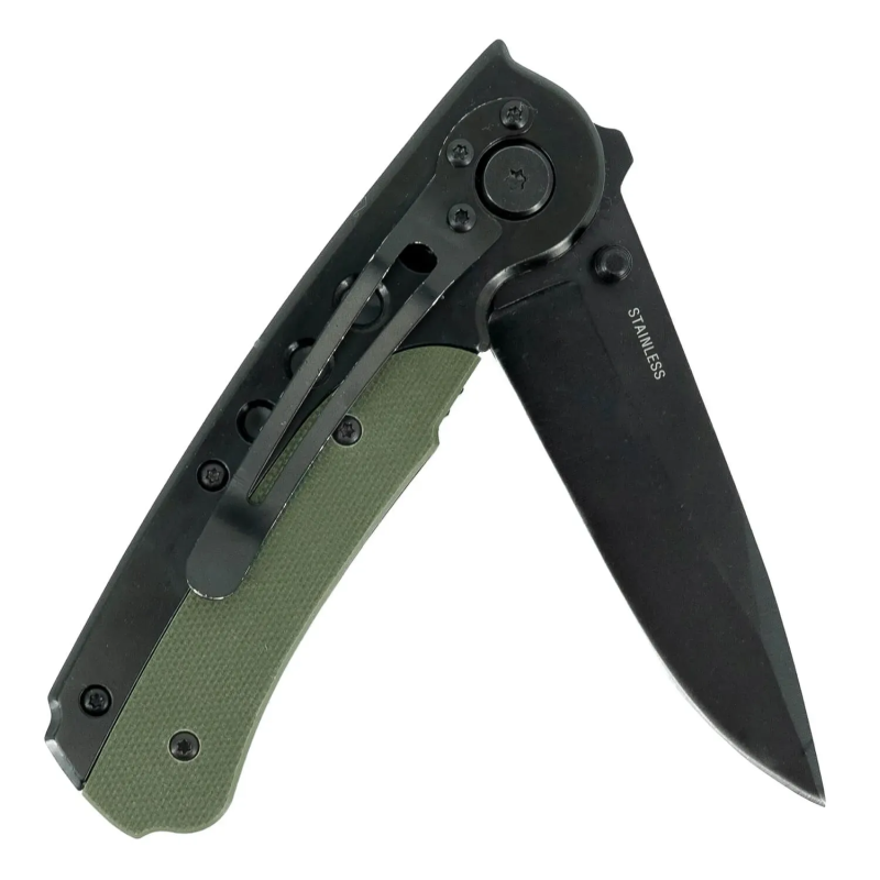 Mil-Tec Foldekniv 8,5 cm med Clip | G10