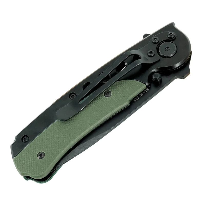 Mil-Tec Foldekniv 8,5 cm med Clip | G10