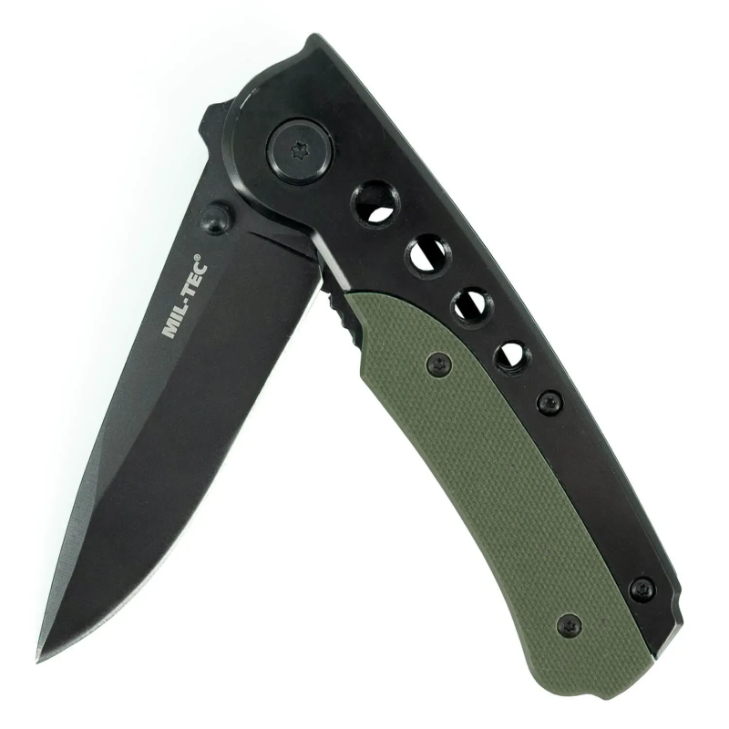 Mil-Tec Foldekniv 8,5 cm med Clip | G10