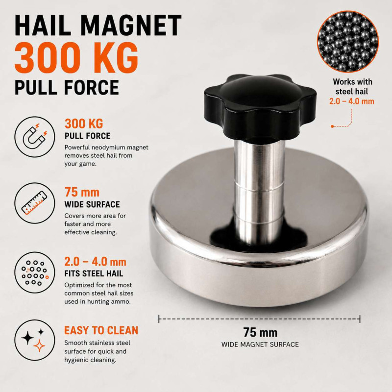 Halg magnet | jagt magnet. 300KG fra Treasuremanget.